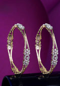 American diamond gold plated bangles