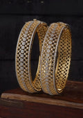 American diamond stone openable bangles