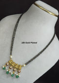 Kundan temple jewelry 18K gold plated mangalsutra