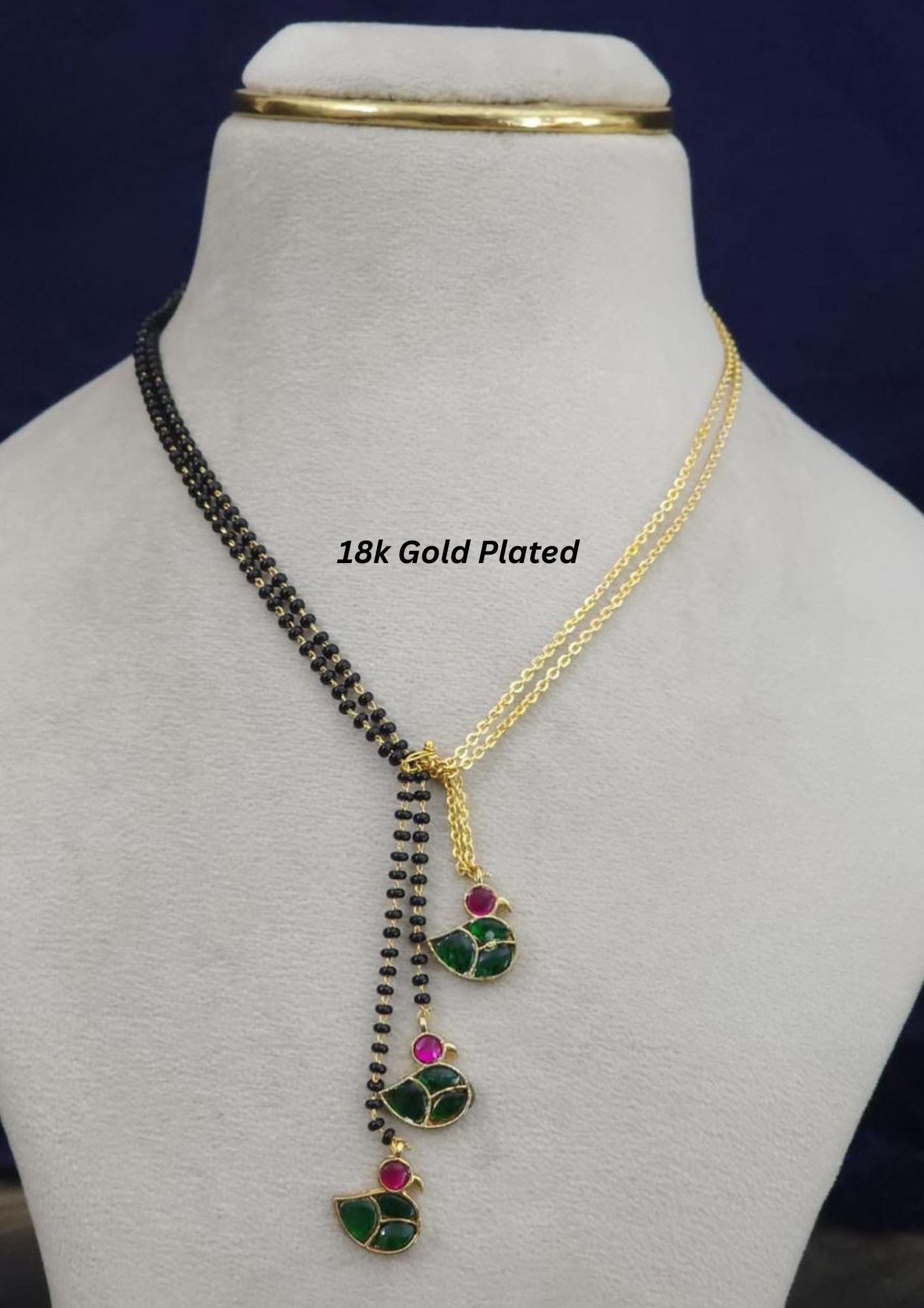 Jadau kundan 18K gold plated mangalsutra