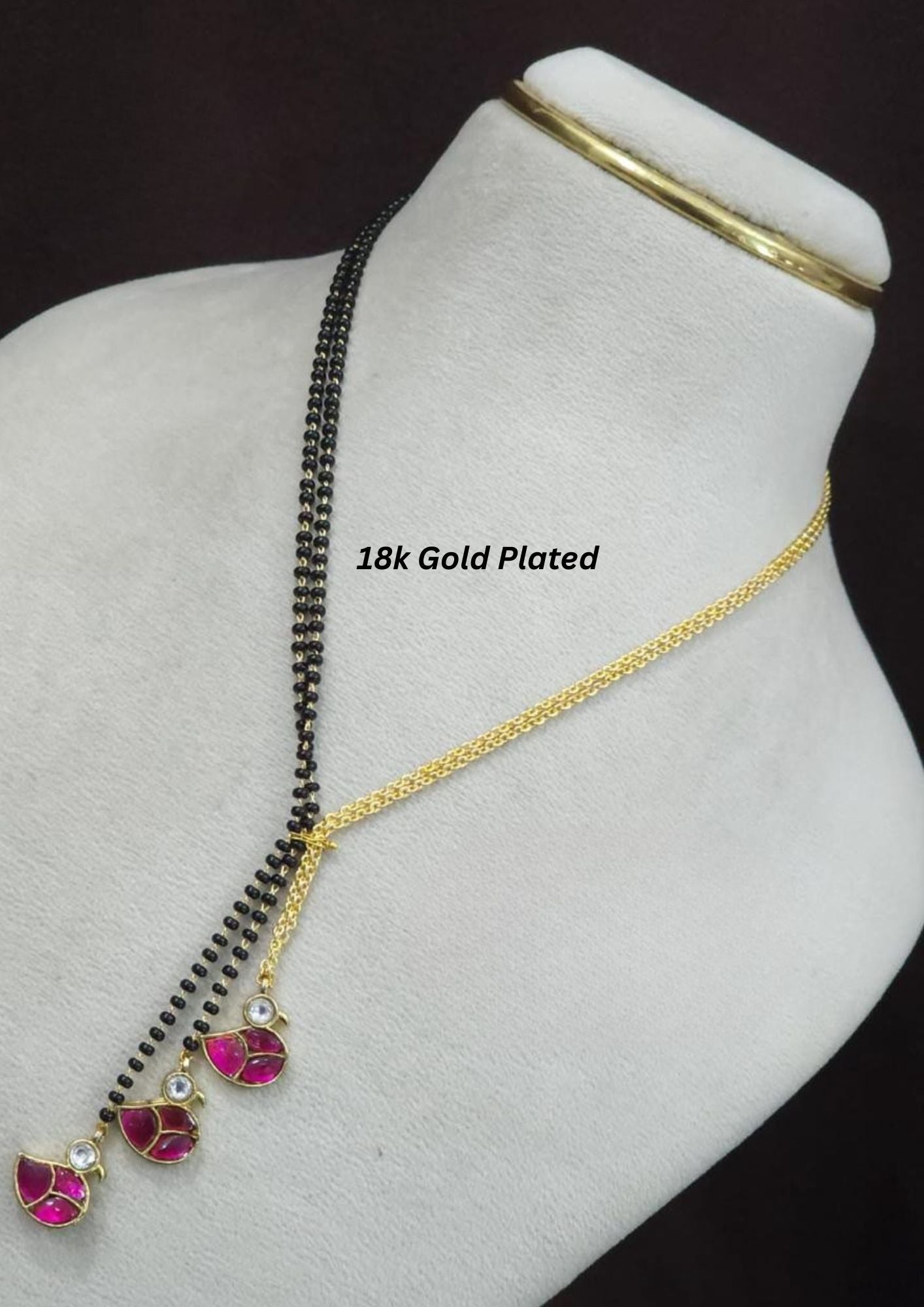 Jadau kundan 18K gold plated mangalsutra