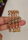 Kundan stones gold plated  bangles set of 4