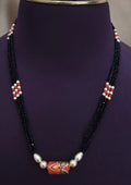 Kundan and coral Black Beads Mangalsutra Festive Jewellery |