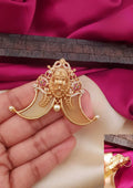 Kundan stone 18k gold platted lord Narsimha pendent