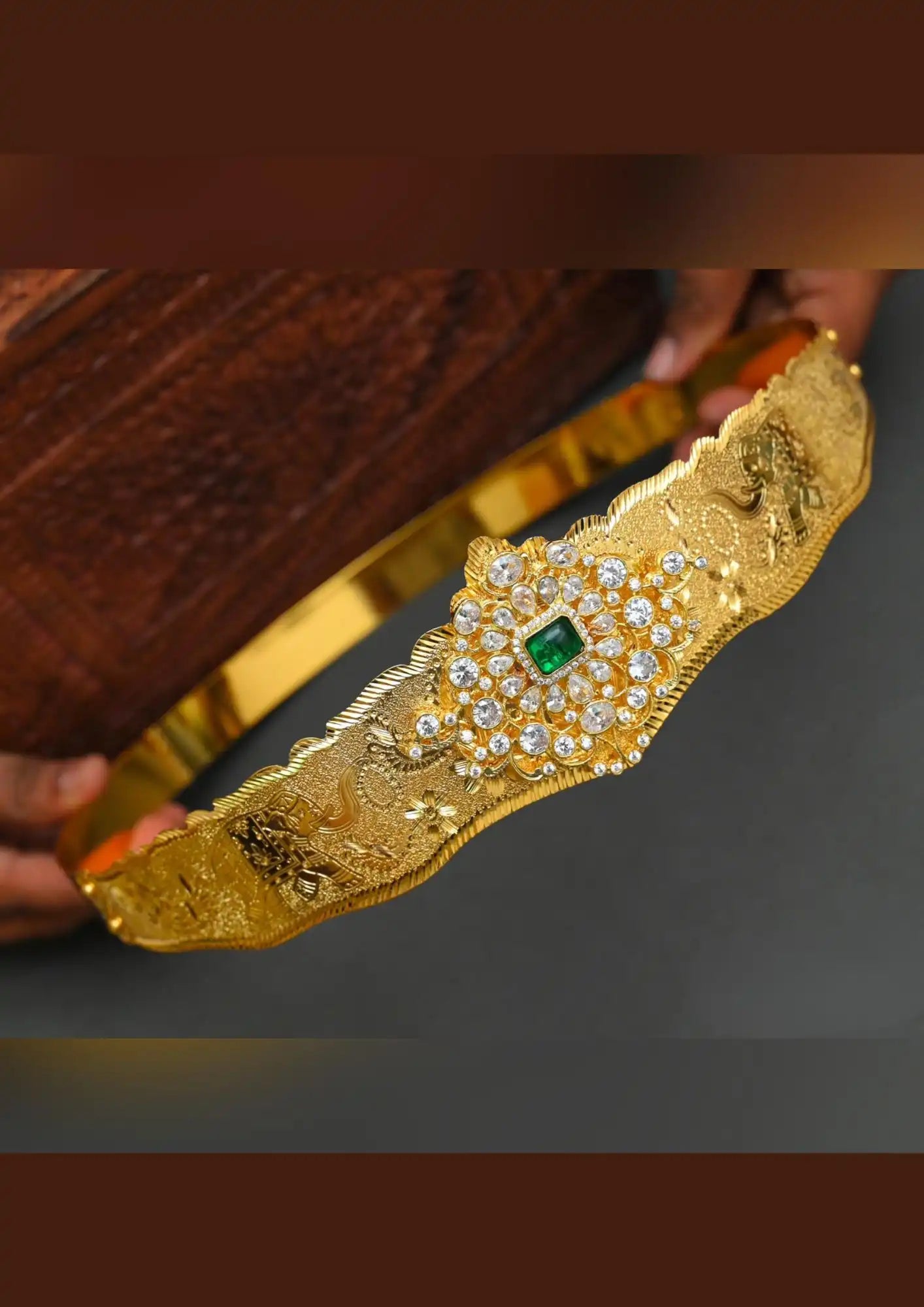 Kundan stone gold plated Adult hip-belt