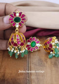Jadau kundan 18k Gold plated earrings