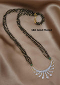 Pure Zirconian Diamond Gold Plated Mangalsutra