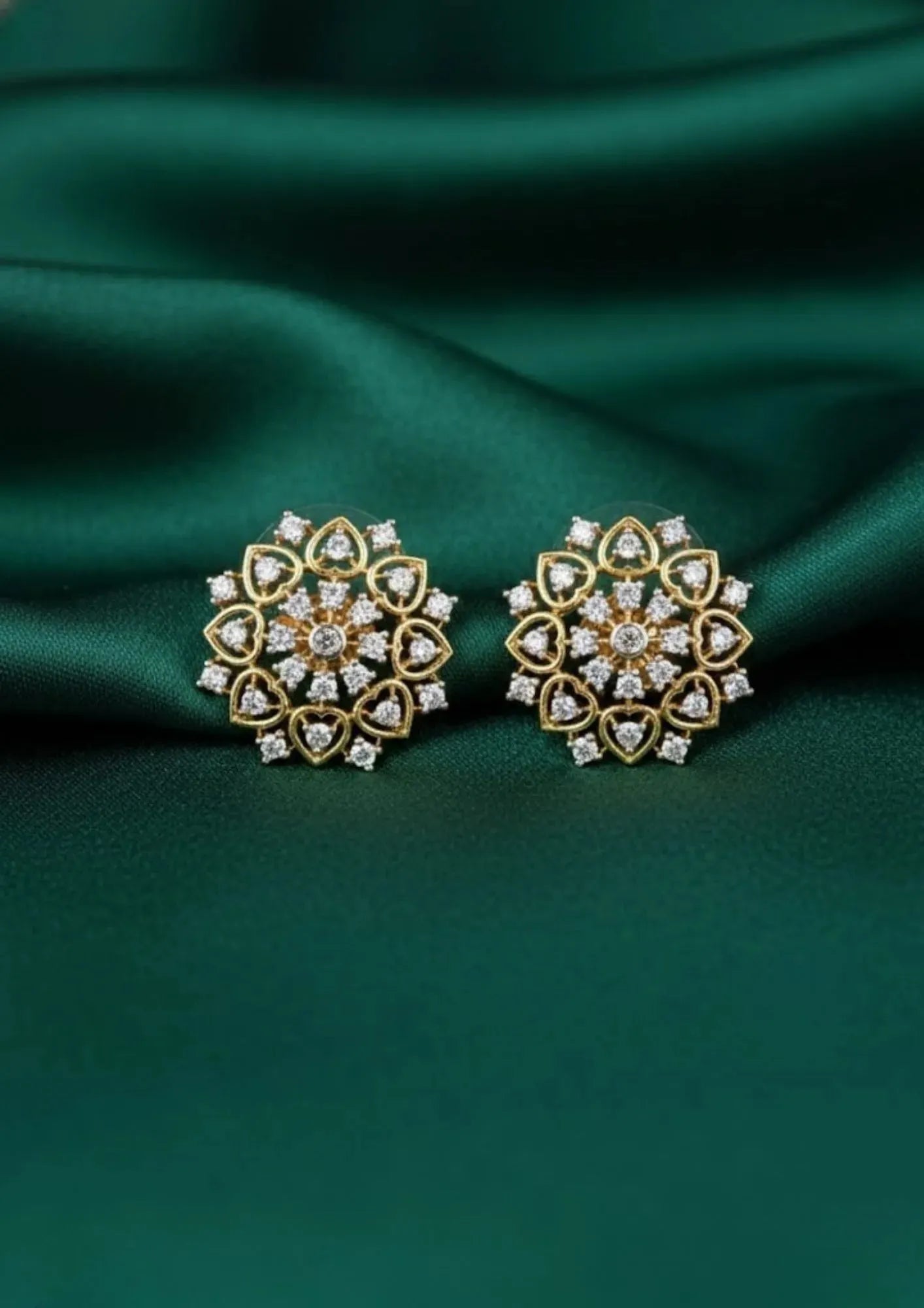 American diamond stone Earrings