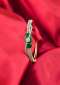 American diamond stone gold plated bracelet (Kada)