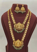Kudan Temple jewelry Heavy bridal set necklace with earrings
