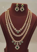 Pure Zirconian Diamond bridal Necklace with Earrings