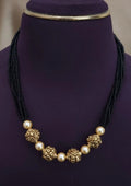 Kundan Black Beads Mangalsutra Festive Jewellery |