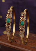 Kundan stone gold plated bangles