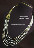 Jadau kundan rice pearls necklace