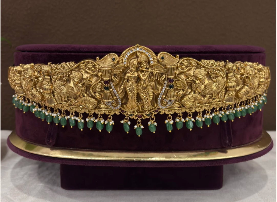 VADANAM Beautiful Vaddanam Temple Jewellry design, looks elegant