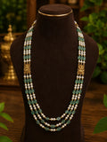 Pearls and beads 18k gold plated temple jewellery haram (Copy)
